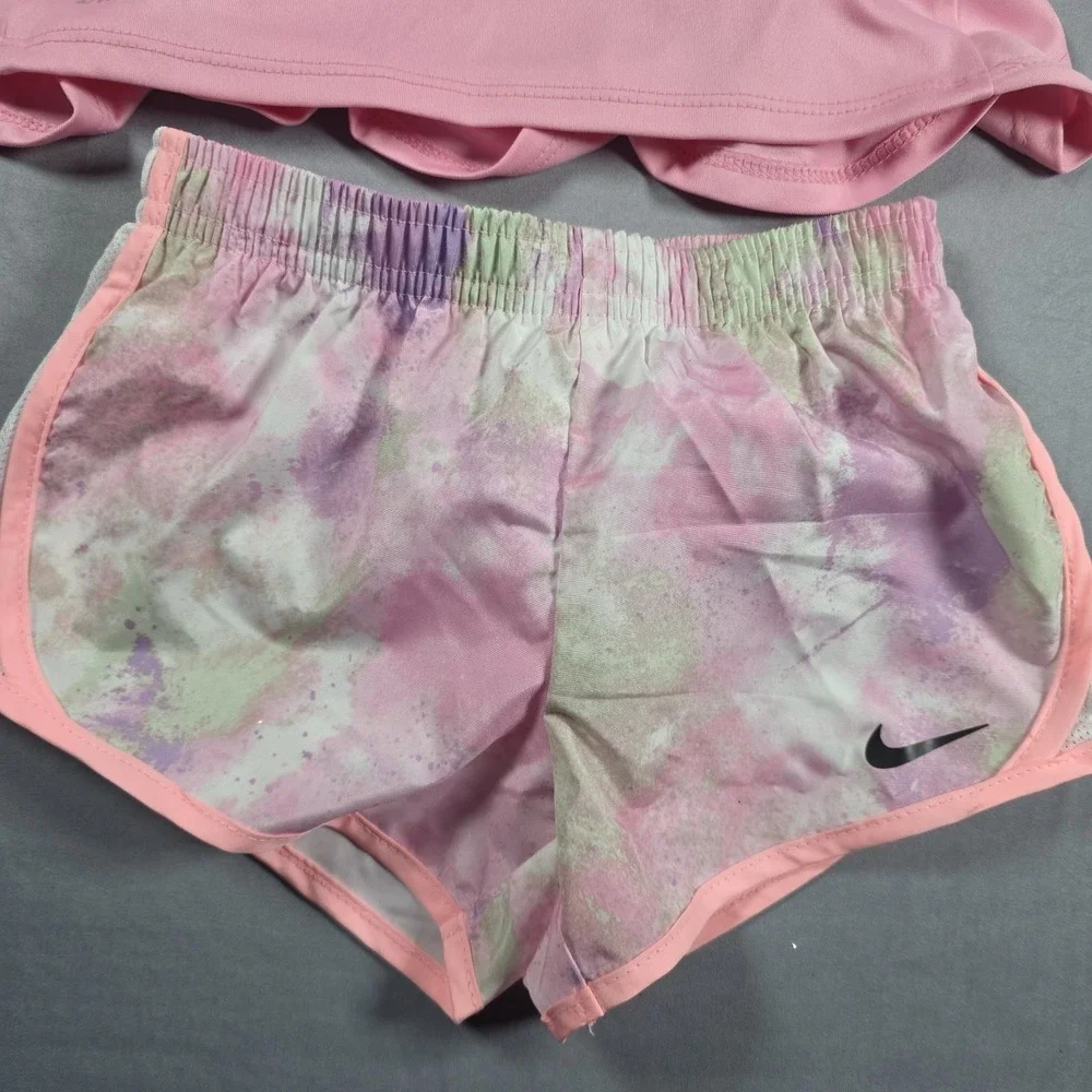 Nike Dri-Fit Little Girl's  2-Piece Graphic Tee & Short Set 3T
